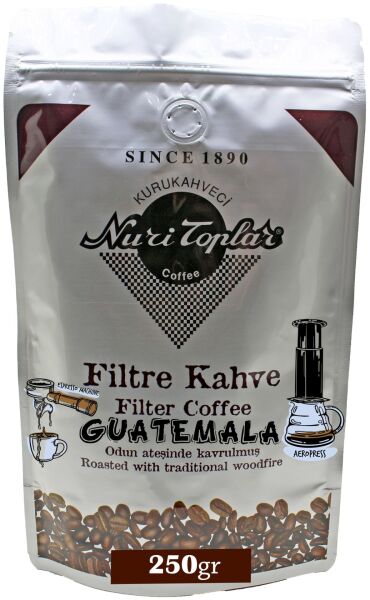 Nuri Toplar Odun Ateşinde Guatemala Hb EP Filtre Kahvesi 250 Gram - Espresso