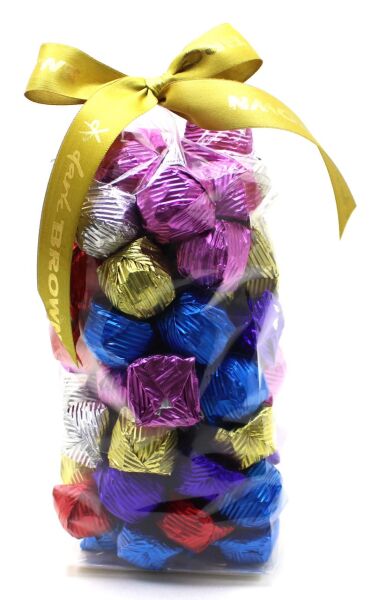 Dark Brown Bayram Çikolatası: Fındık Parçalı, Kristal Kaplamalı 1000Gr