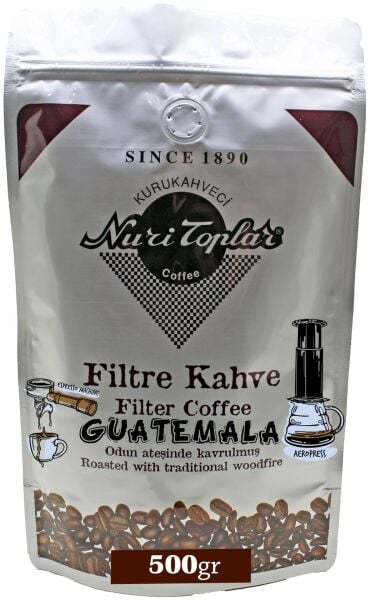 Nuri Toplar Odun Ateşinde Guatemala Hb EP Filtre Kahvesi 500 Gram - Espresso