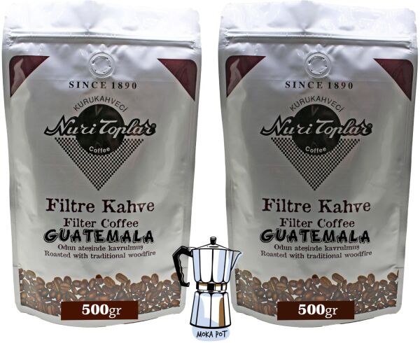 Nuri Toplar Odun Ateşinde Guatemala Hb EP Filtre Kahvesi 1 KG - Moka Pot