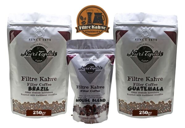 Nuri Toplar Brazil ve Guatemala Özel Filtre Kahve Blend V60