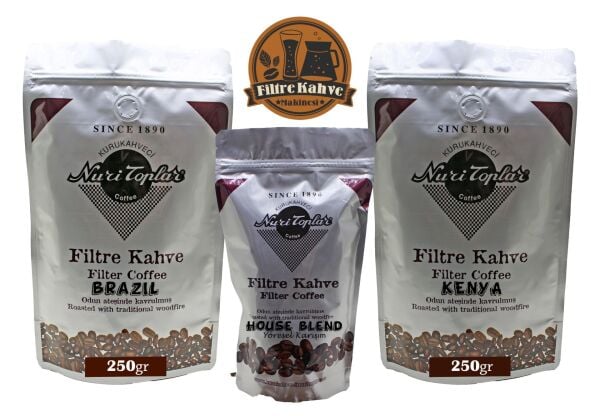 Nuri Toplar - Kenya ve Brazil House Blend Filtre Kahve V60