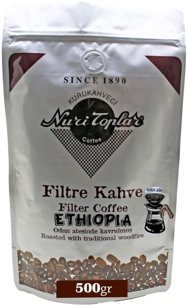 Nuri Toplar Ethiopia Sidemo Filtre Kahvesi - Odun Ateşinde Kavrulma 500 Gram - V60