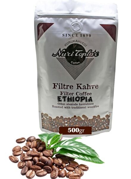 Nuri Toplar Ethiopia Sidemo Filtre Kahvesi - Odun Ateşinde Kavrulma 500 Gram - Çekirdek (Öğütülmemiş)