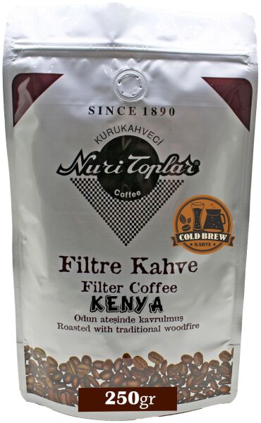 Nuri Toplar Kenya AA Filtre Kahvesi - Odun Ateşinde Kavrulmuş 250 Gram - Cold Brew