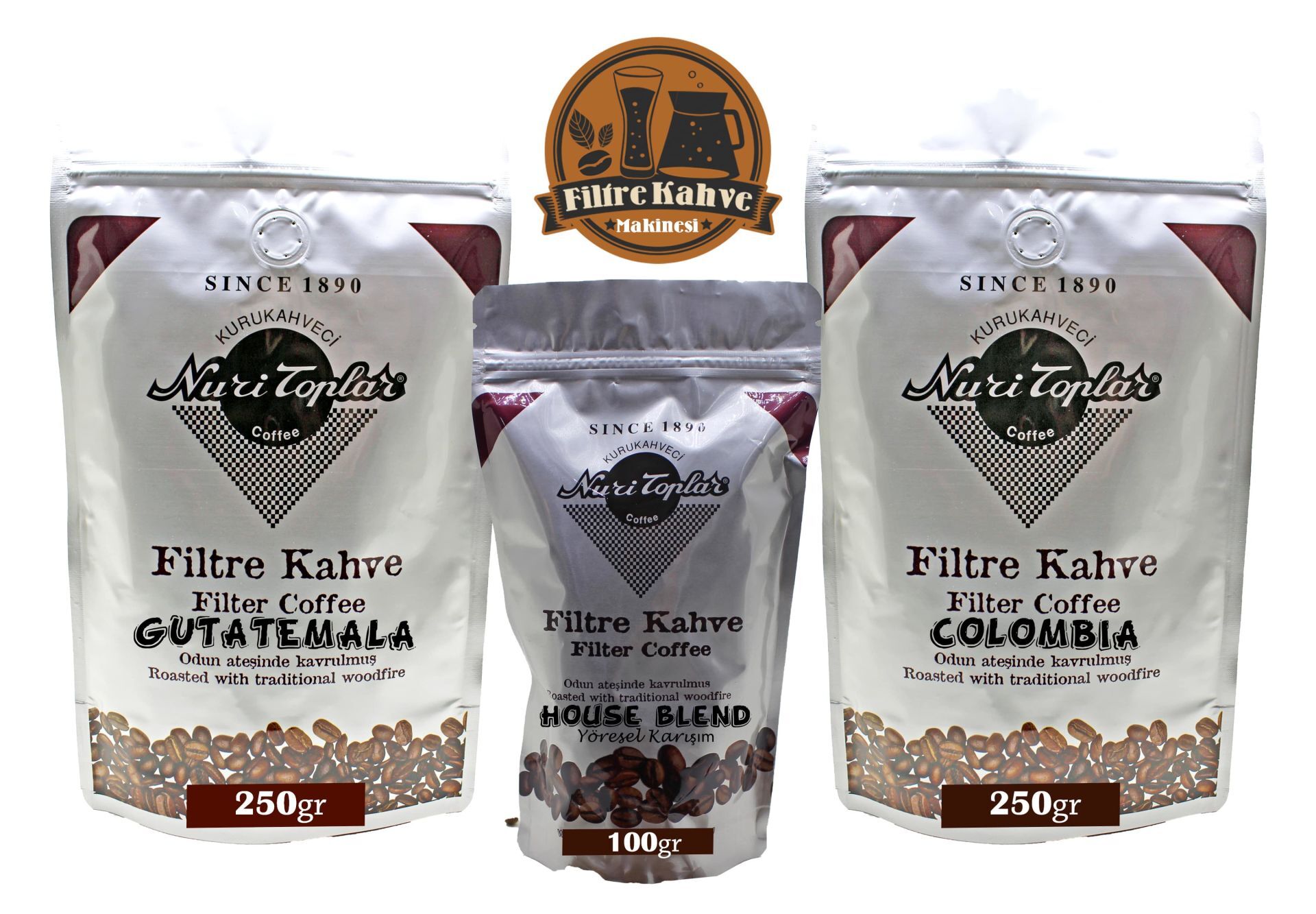 Nuri Toplar - Filtre Kahve Colombia ve Guatemala House Blend Espresso