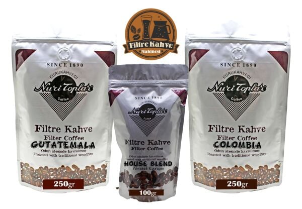 Nuri Toplar - Filtre Kahve Colombia ve Guatemala House Blend Espresso
