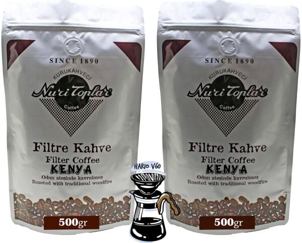 Nuri Toplar Kenya AA Filtre Kahvesi - Odun Ateşinde Kavrulmuş 1 KG - V60