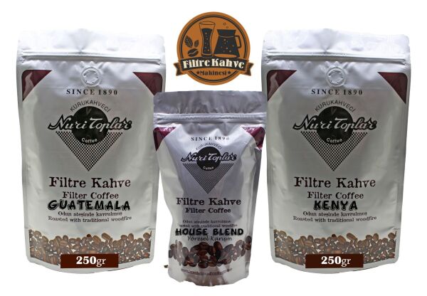 Nuri Toplar Kenya ve Guatemala Blend Filtre Kahve Aeropress