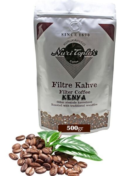 Nuri Toplar Kenya AA Filtre Kahvesi - Odun Ateşinde Kavrulmuş 500 Gram - Çekirdek (Öğütülmemiş)