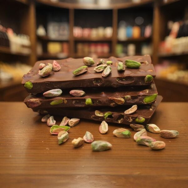 Dark Brown Antep Fıstıklı Beyoğlu Çikolatası - Sütlü Kırma Lezzeti 250 Gram