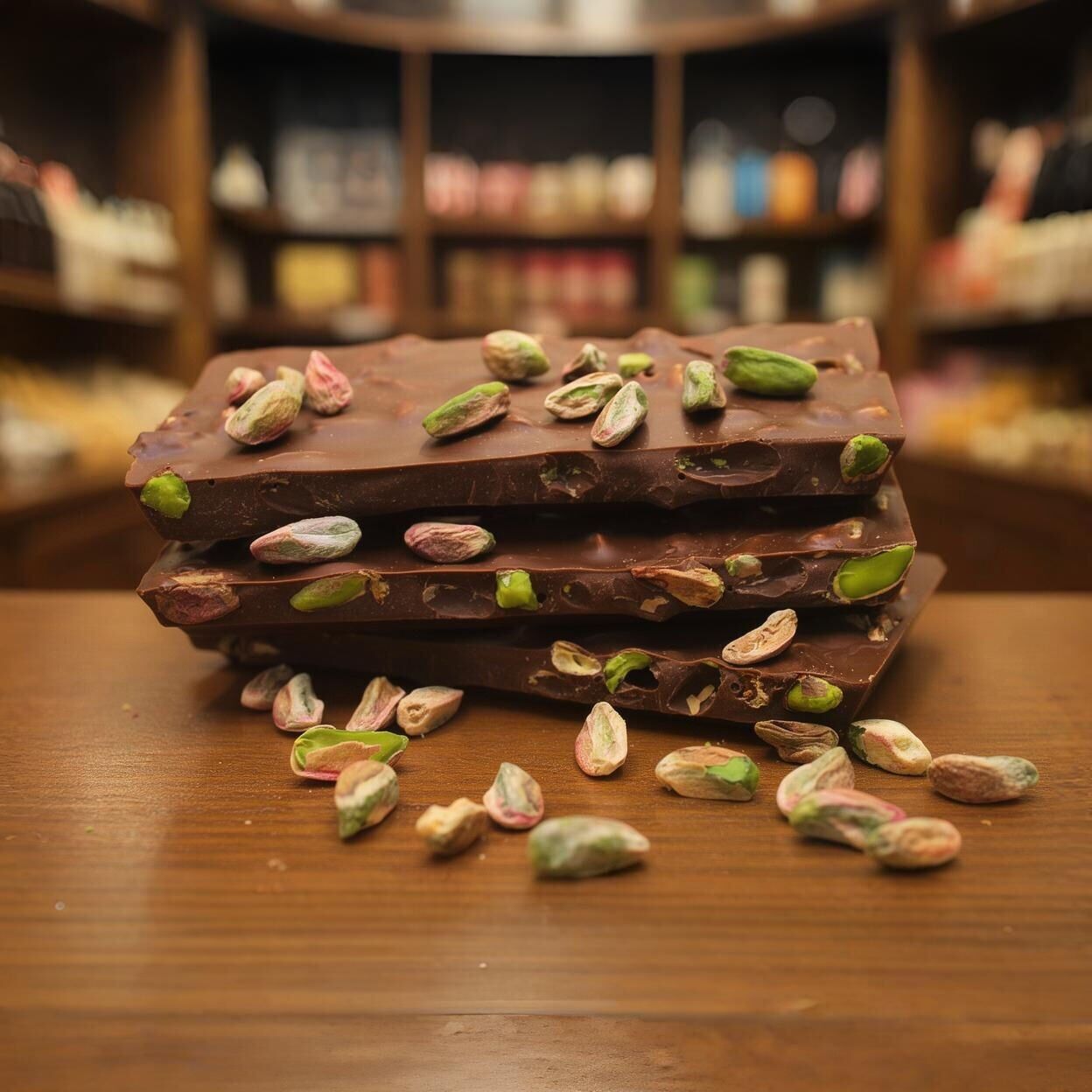 Dark Brown Antep Fıstıklı Beyoğlu Çikolatası - Sütlü Kırma Lezzeti 1 KG