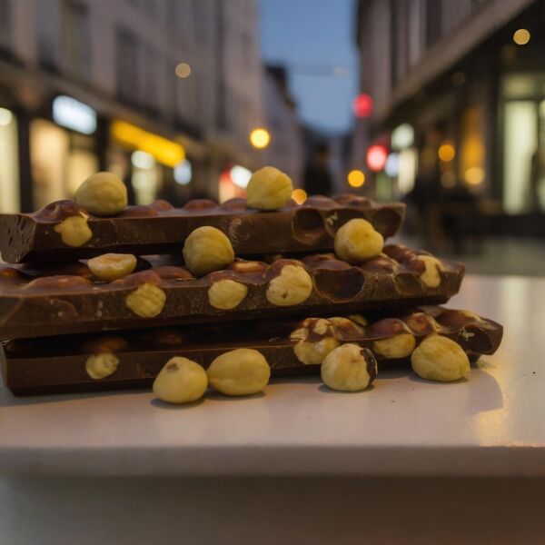 Dark Brown Fındıklı Sütlü Beyoğlu Çikolatası - El Yapımı ve Kıtır 250 Gram