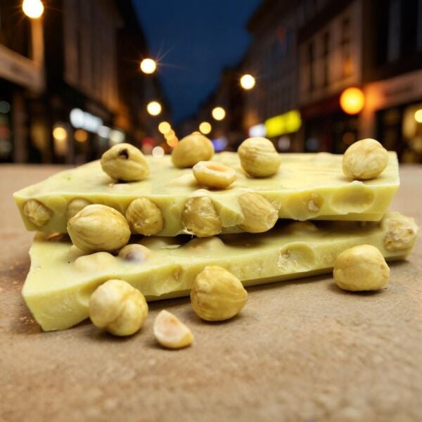 Dark Brown Beyaz Beyoğlu Çikolatası - Fındıklı Kırma Özel Lezzet 500 Gram