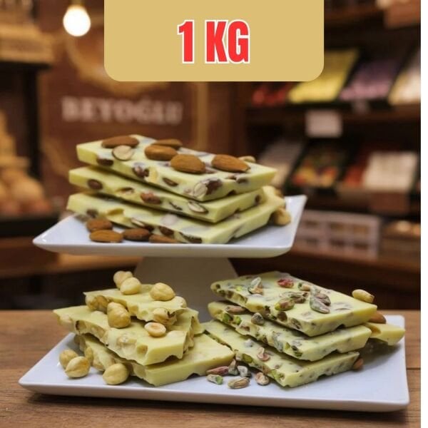 Dark Brown Karışık Beyaz Kırma Beyoğlu Çikolatası 1 KG