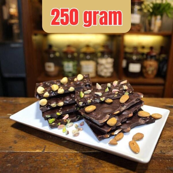 Dark Brown El Yapımı Bitter Kırma Beyoğlu Çikolatası %54 250 Gram