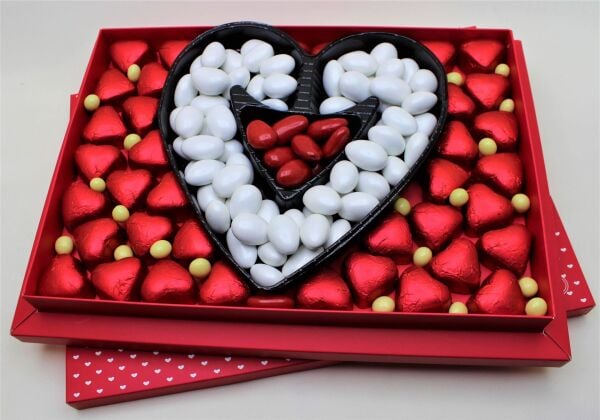 Dark Brown Sevgiliye Özel Madlen Hediye Çikolatası - Katkısız ve Doğal