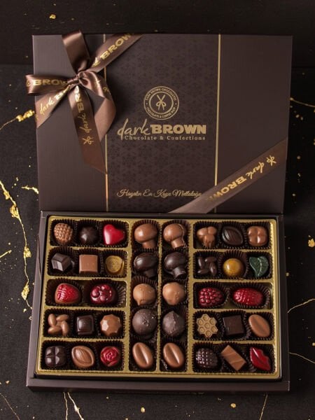 Dark Brown Spesiyel Türüf Hediye Çikolatası - 40 Adet Katkısız