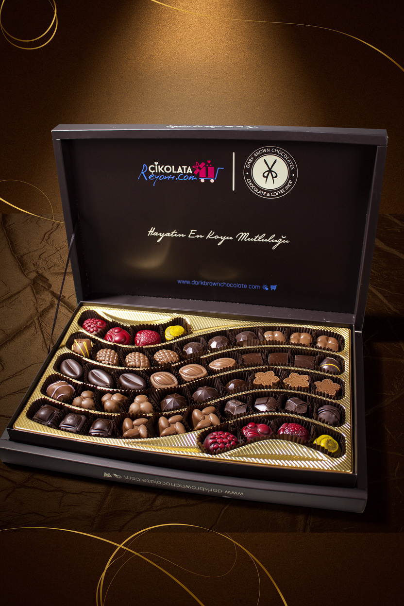 Dark Brown 48 Adet Spesiyel Türüf Hediyelik Çikolata
