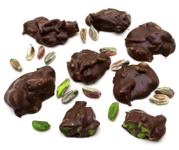 Dark Brown Roş Çikolata - Sütlü ve Antep Fıstıklı Lezzet 500 Gram