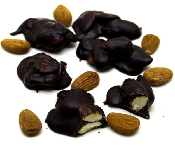 Dark Brown Roş Çikolata - Bitter ve Bademli El Yapımı Lezzet 500 Gram