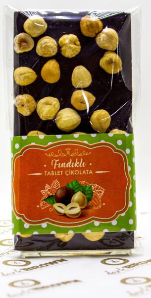 Dark Brown: Gerçek Bitter Tablet Çikolata - Badem, Fındık ve Antep Fıstıklı