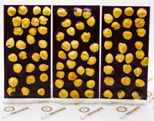 Dark Brown El Yapımı Fındıklı Bitter Çikolata Barı - 3 Adet