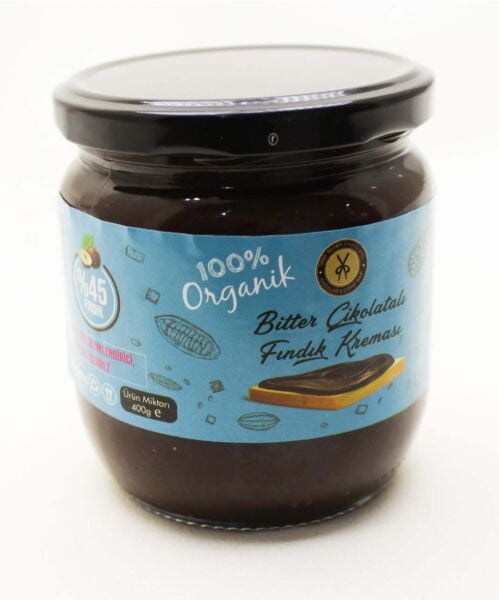 Dark Brown Bitter Sürülebilir Çikolatalı Fındık Kreması 1 Adet (400 g)