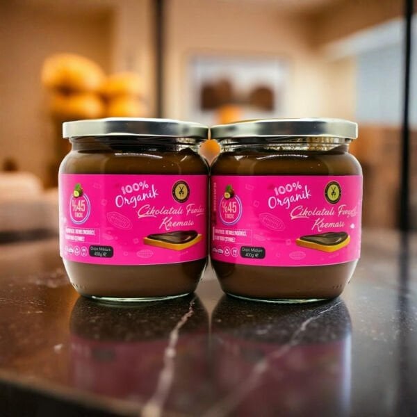 Dark Brown Sütlü Çikolatalı Fındık Kreması - El Yapımı Katkısız 2 Adet (2x400 g)