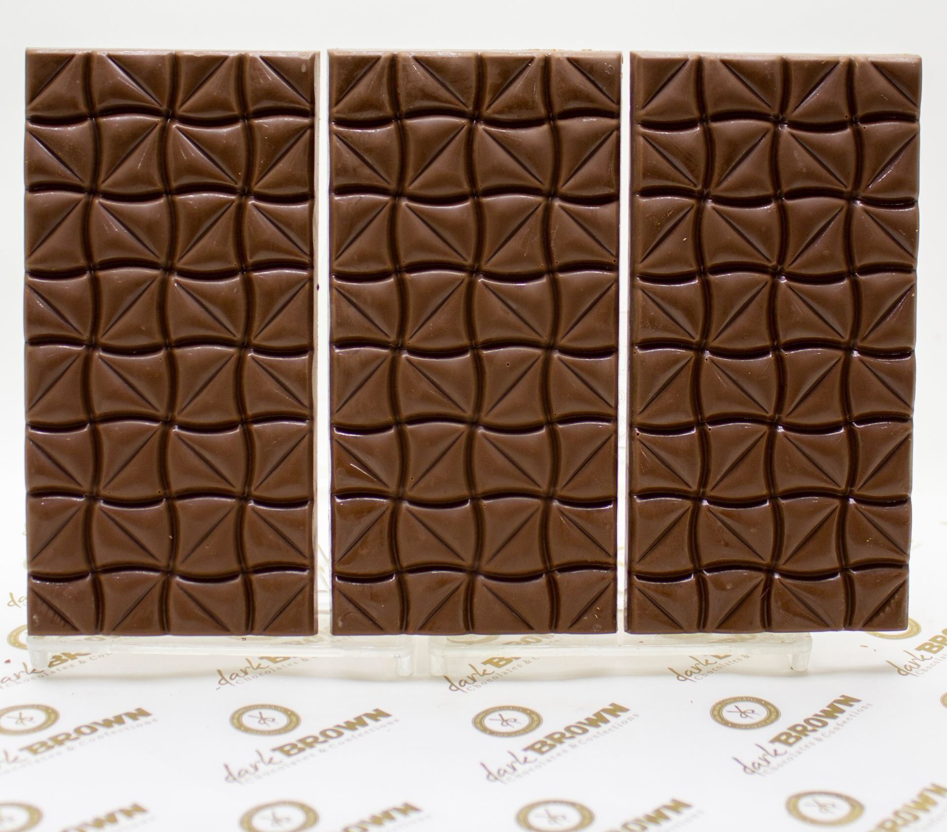 Dark Brown El Yapımı 3'lü Sütlü Tablet Çikolata