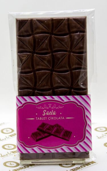 Dark Brown El Yapımı 3'lü Sütlü Tablet Çikolata