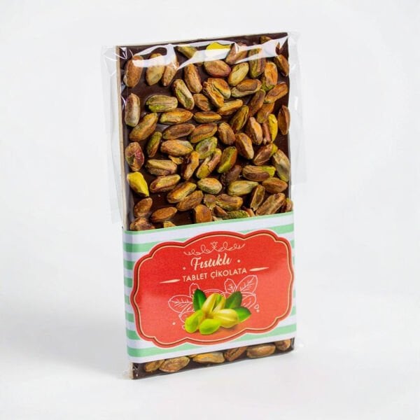 Dark Brown Bitter Tablet Bar Çikolata - Badem, Fındık ve Antep Fıstıklı Lezzet