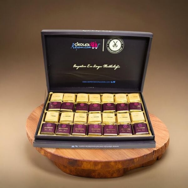 Dark Brown Bitter ve Sütlü Madlen Çikolata - 84 Adet El Yapımı