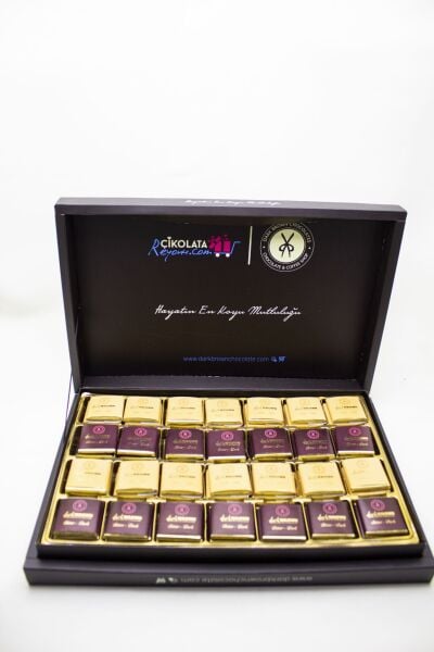 Dark Brown Bitter ve Sütlü Madlen Çikolata - 84 Adet El Yapımı