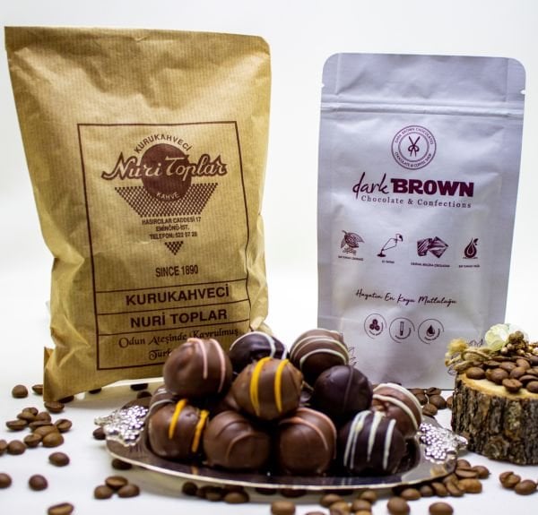 Nuri Toplar Tiryaki Seti - Taze Türk Kahvesi ve Türuf Çikolata