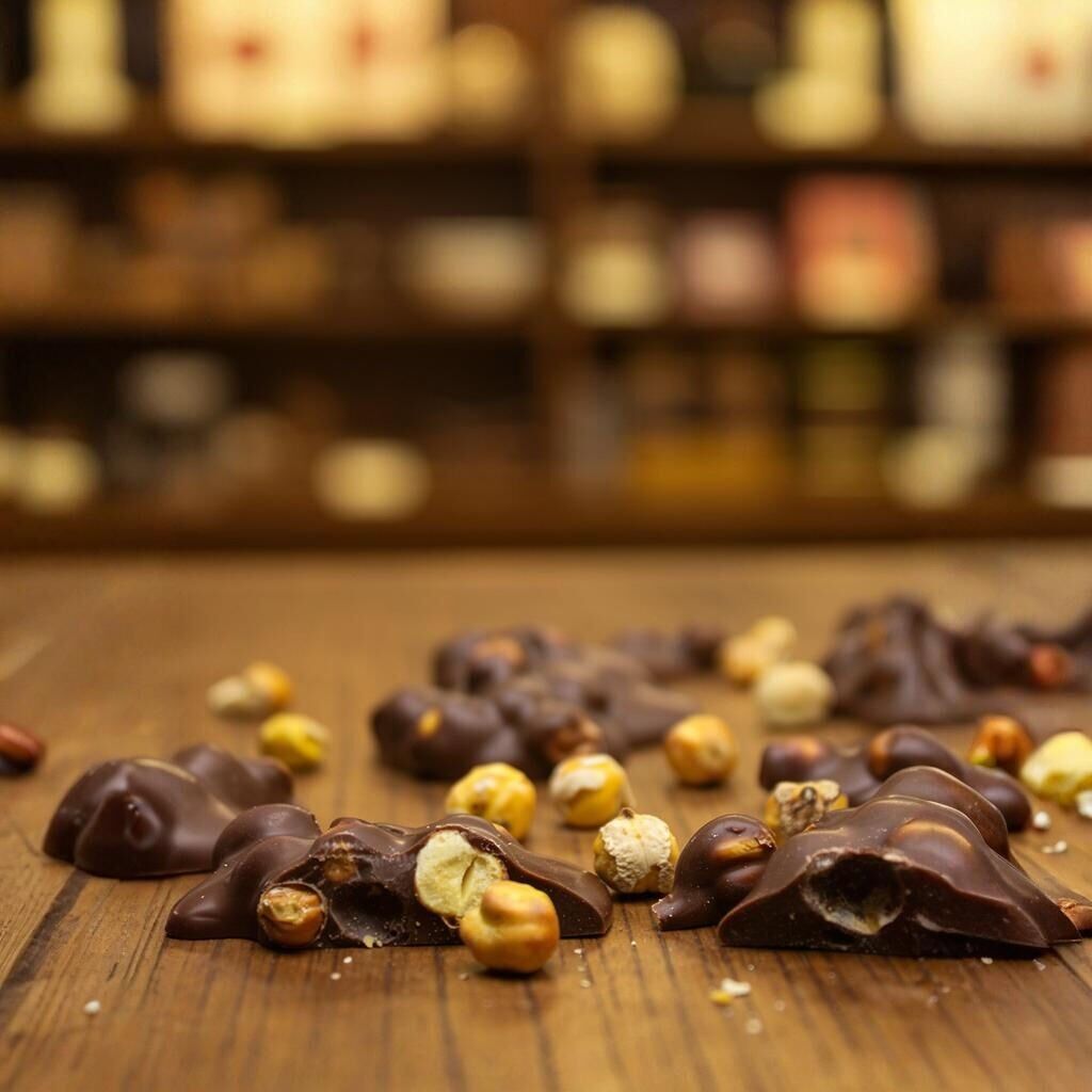 Dark Brown Leblebili Sütlü Roş Çikolata - Tatlı Tuzlu Deneyim 500 Gram