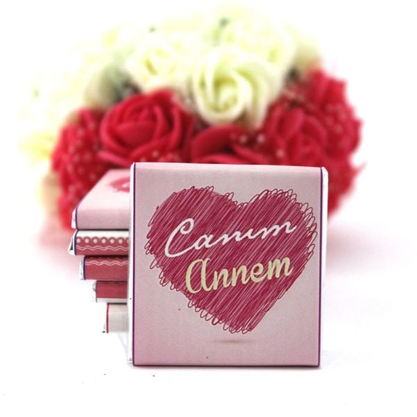 Dark Brown Anneler Gününe Özel Yazılı Madlen Çikolata - 20