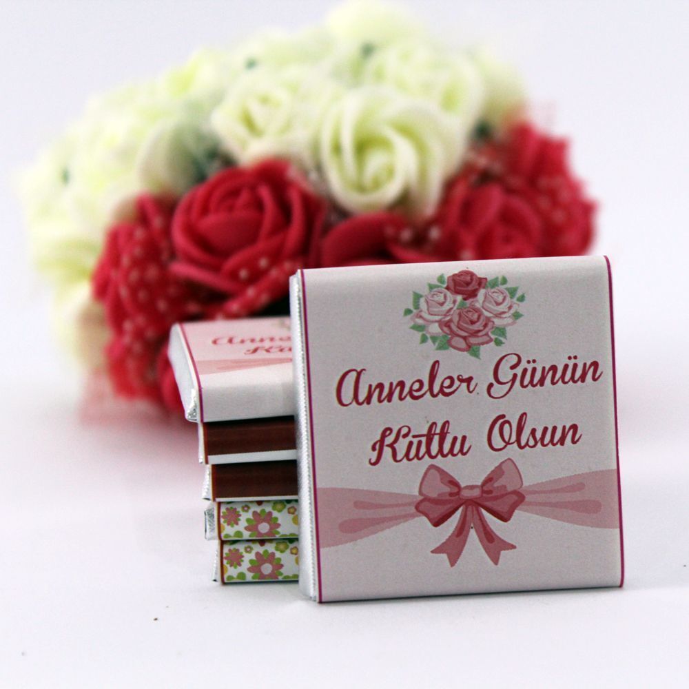 Dark Brown Anneler Günü Özel Yazılı Madlen Çikolatası