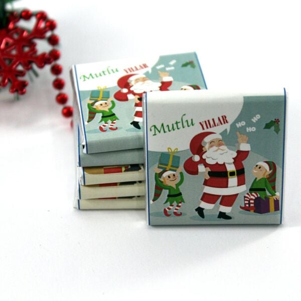 Dark Brown Yılbaşı Özel Madlen Çikolatası - El Yapımı, Katkısız 48'li (Hediye Kutu)