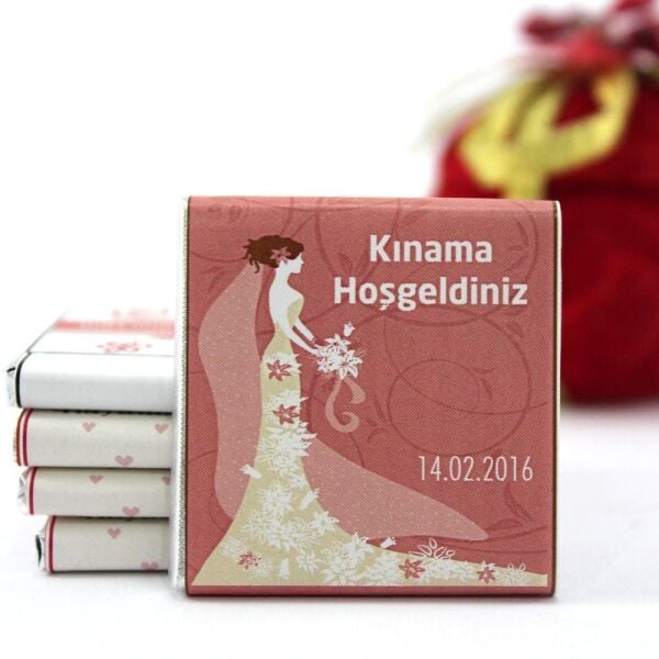 Dark Brown Madlen Çikolata: Kırmızı Kınama Hoşgeldiniz Çikolatası Tarihli