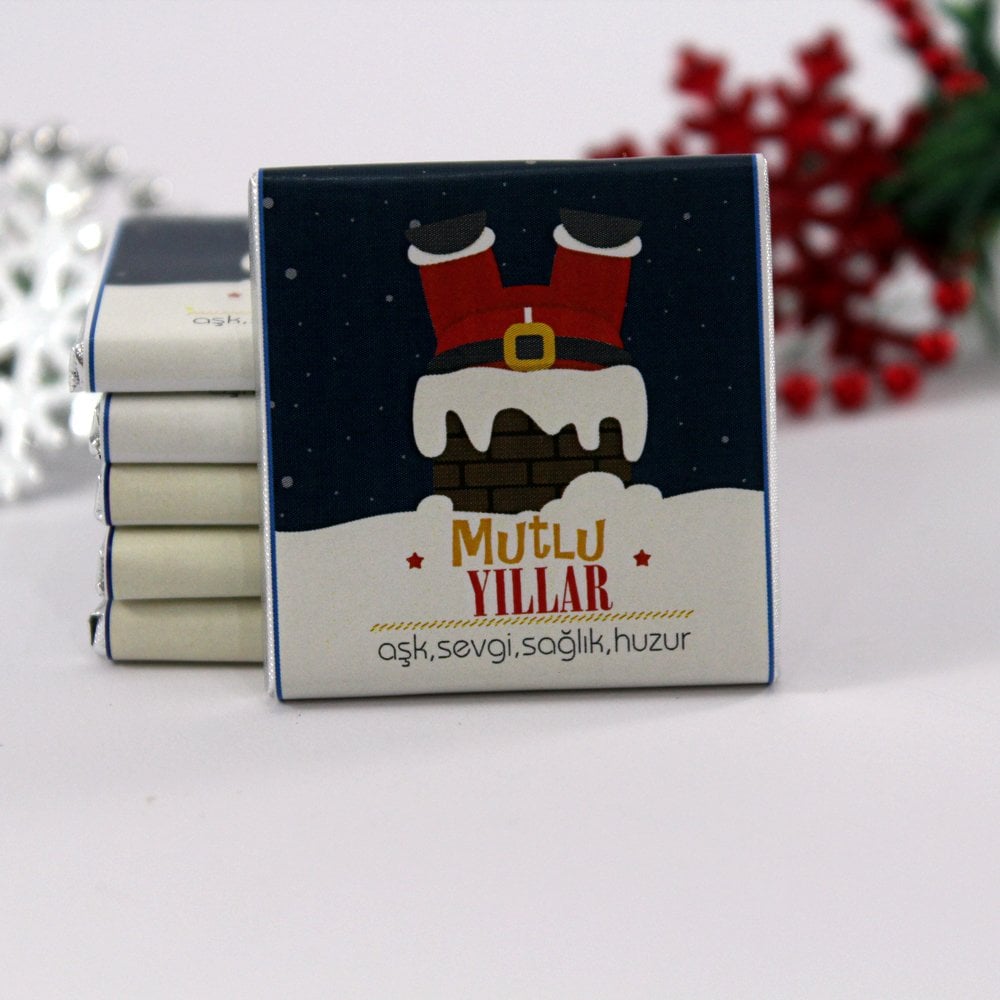 Dark Brown Yılbaşı HEDİYELİK Madlen Çikolata