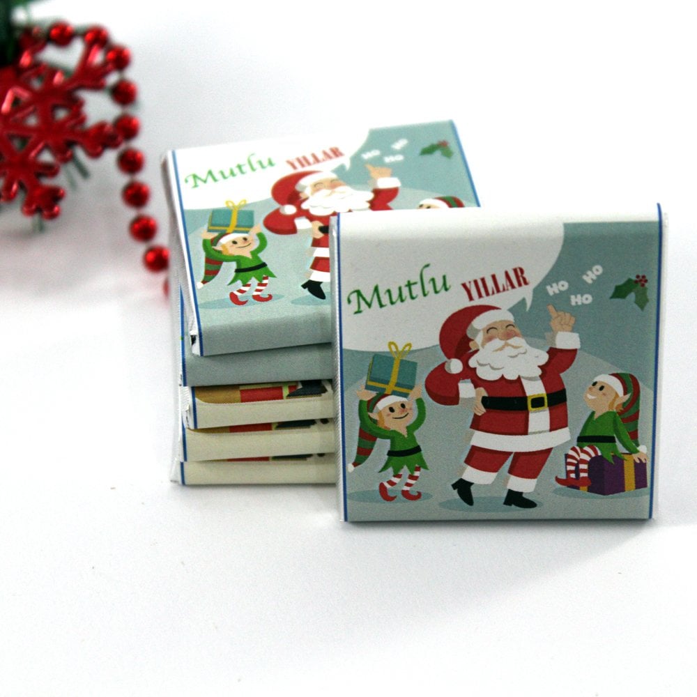 Dark Brown Yılbaşı Özel Madlen Çikolatası - El Yapımı, Katkısız