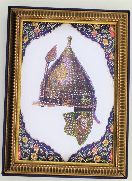 Dark Brown El Yapımı Osmanlı Motifli Miğfer Çerçeveli Çikolata Kutusu 36'lı