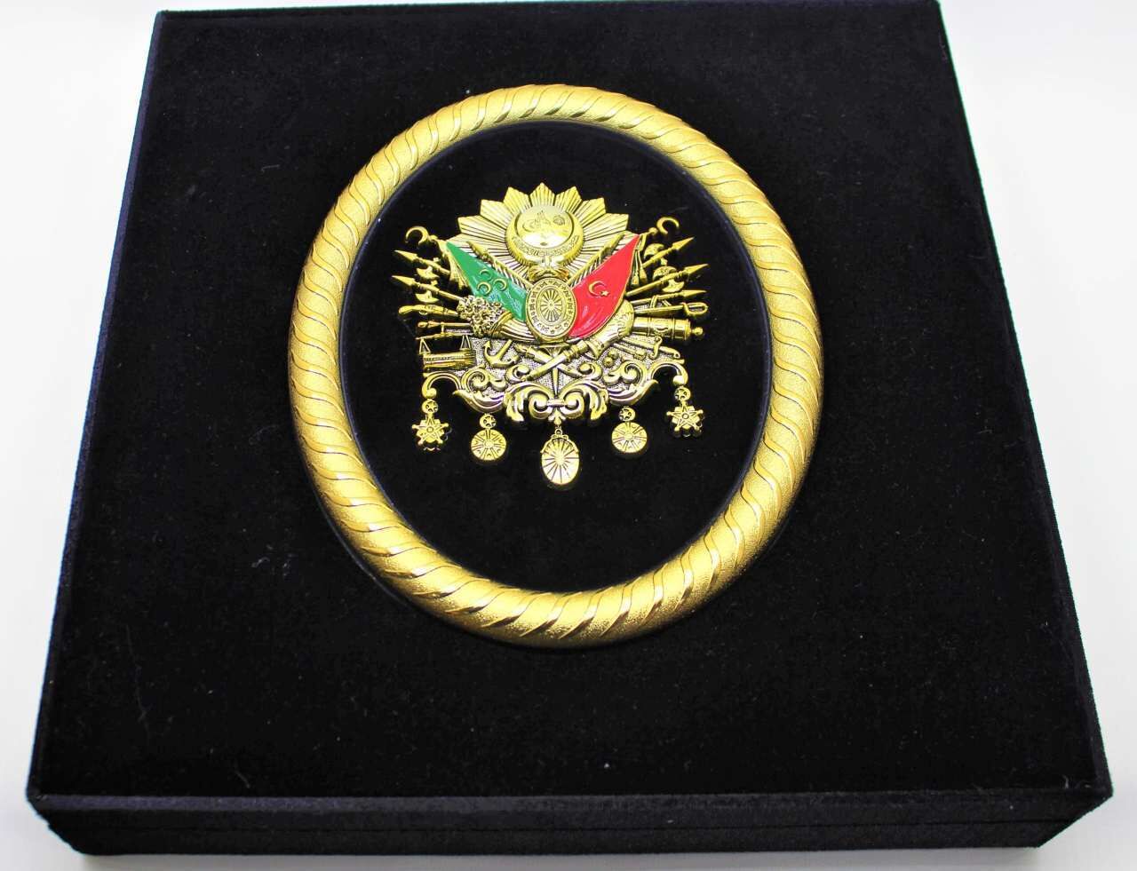 Dark Brown El Yapımı Tuğralı 36'lı Çerçeveli Çikolata Kutusu