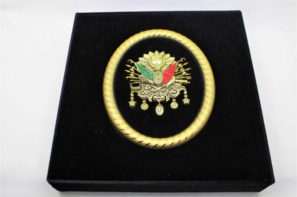 Dark Brown El Yapımı Tuğralı 36'lı Çerçeveli Çikolata Kutusu