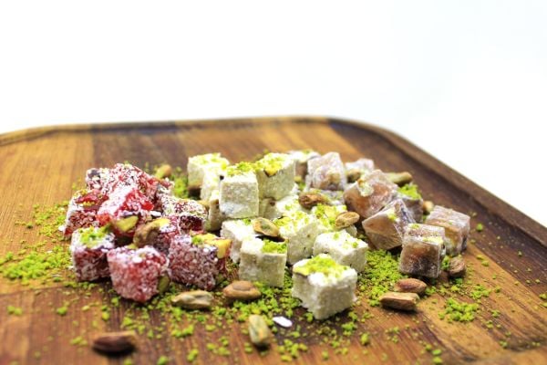 Çifte Kavrulmuş Bütün Antep Fıstıklı Karışık Lokum El Yapımı Özel Lokum 2 KG