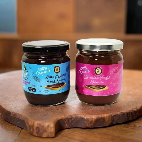 Dark Brown Sürülebilir Bitter ve Sütlü Fındıklı Çikolata Kreması